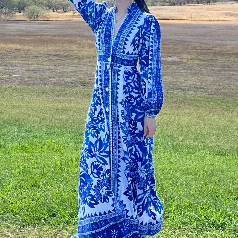 [size XS] Farm rio Flora Tapestry Midi Dress